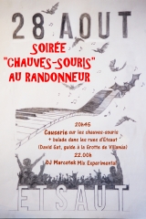 Soirée Chauves-souris au Randonneur à Etsaut  le 28/08