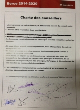 Charte des conseillers Borce 2014-2020