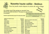 Navette le jeudi matin pour le Vallon